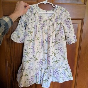 The Children's Place Lavender Floral Smocked Girls' Dress